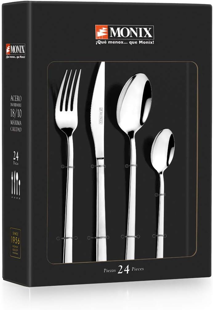 Monix Pisa Besteckset, 24-teilig Silber, Silber