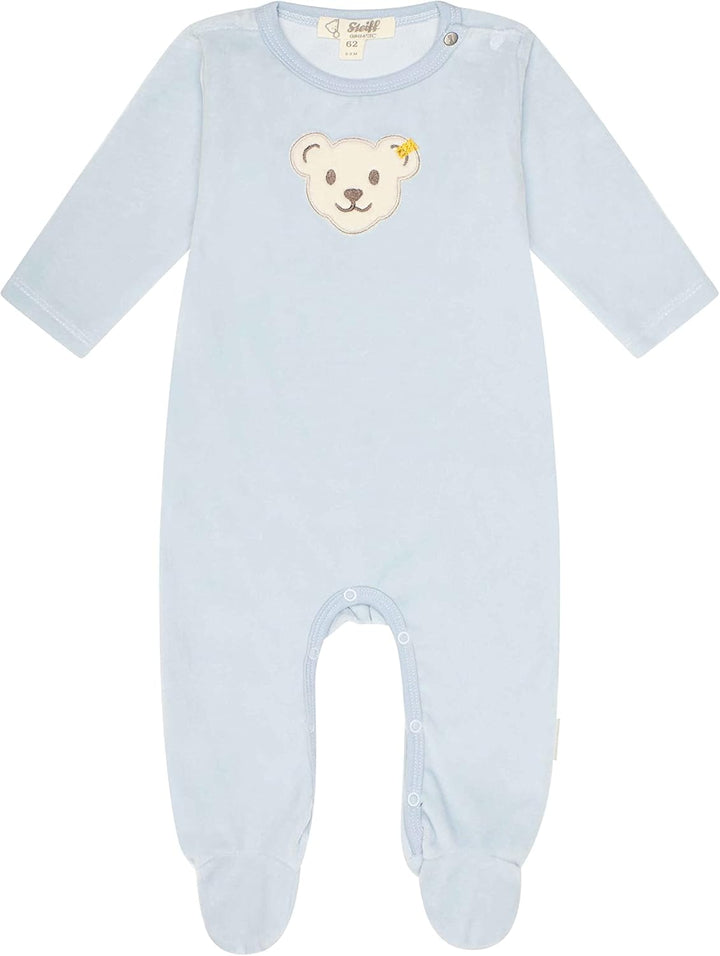 Steiff Unisex Baby Basic Kleinkind-Schlafanzüge, Celestial Blue