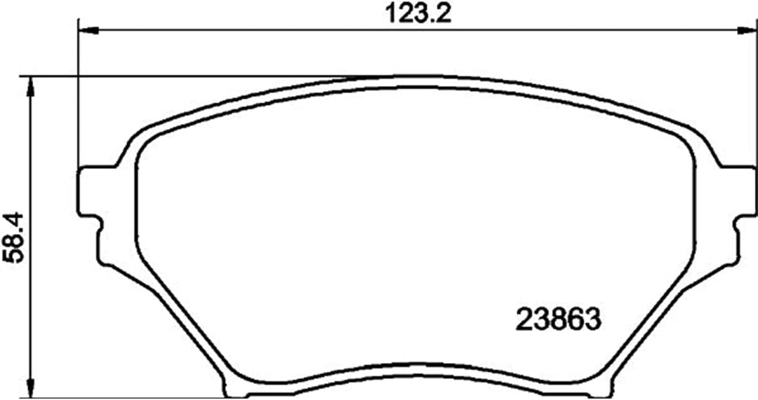 HELLA PAGID 8DB 355 010-261 Bremsbelagsatz - T1336 - Dicke/Stärke: 15mm - Bremssystem: Sumitomo - ni