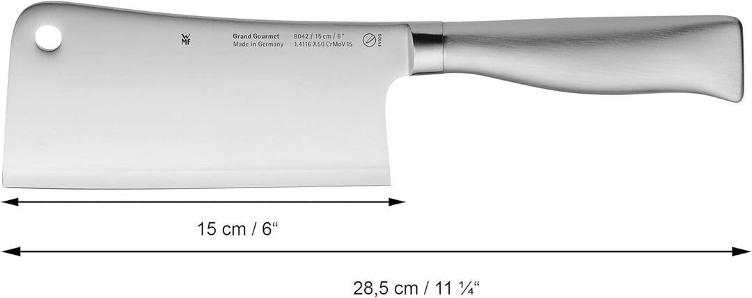 WMF Grand Gourmet Chinesisches Hackmesser 28,5 cm, Made in Germany, Messer geschmiedet, Performance