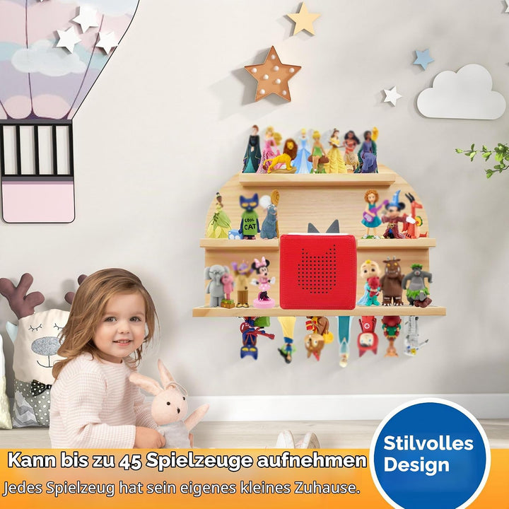 Magnetisches Regal für Tonie Figuren,Wandregale für die Toniebox,Organizer zur Aufbewahrung von Toni