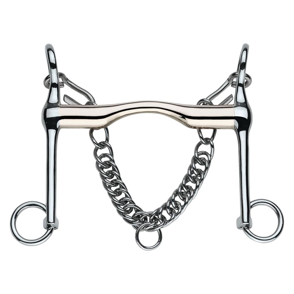 Sprenger Reitkandare Spezial 19 mm (Sensogan) mit Edelstahl Seiten silber 14.5, silber 14.5