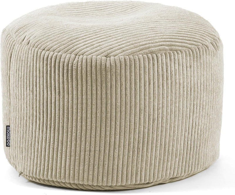 mokebo® Pouf, Hocker o. Sitzhocker aus Cord 30x50 cm &