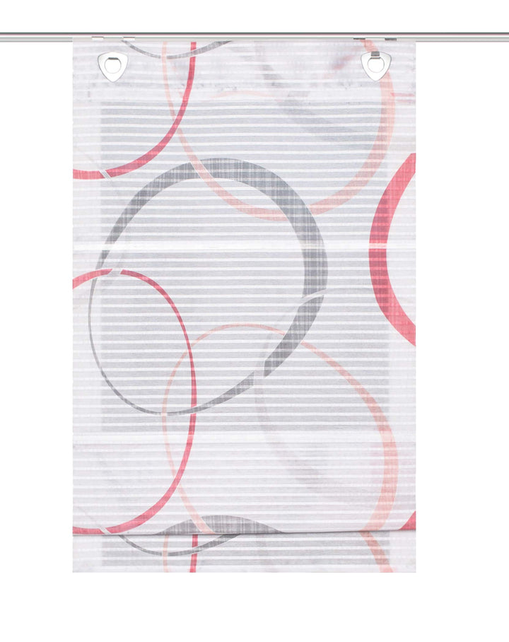 Home fashion Magnetrollo Querstreifen Digitaldruck Vitus, ROT, 130 X 80 cm