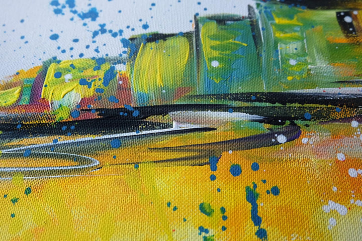 Monica Mirafiori I 100% HANDGEMALT I Gemälde Barcelona I 100x50cm | Gemälde Handgemalt | Acrylgemäld