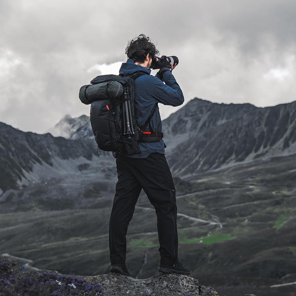 PGYTECH OnePro Flex Rucksack 30L (Space Black) + Kameraeinsatz, mittlere Grösse, Outdoor-Kameratasch