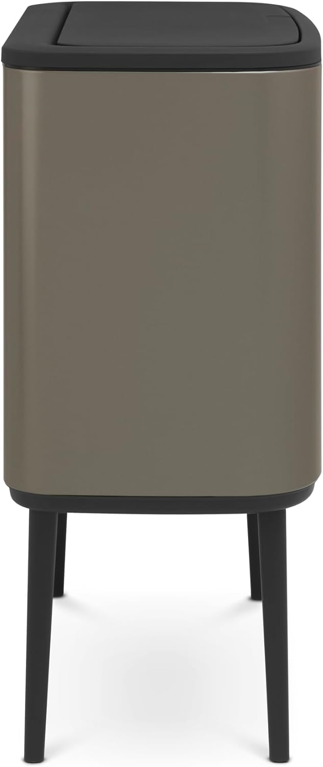 Brabantia 315787 Bo Touch Bin, 36 L Abfalleimer, Edelstahl, Platinum, 54 x 31.5 x 68 cm 1 Inneneimer