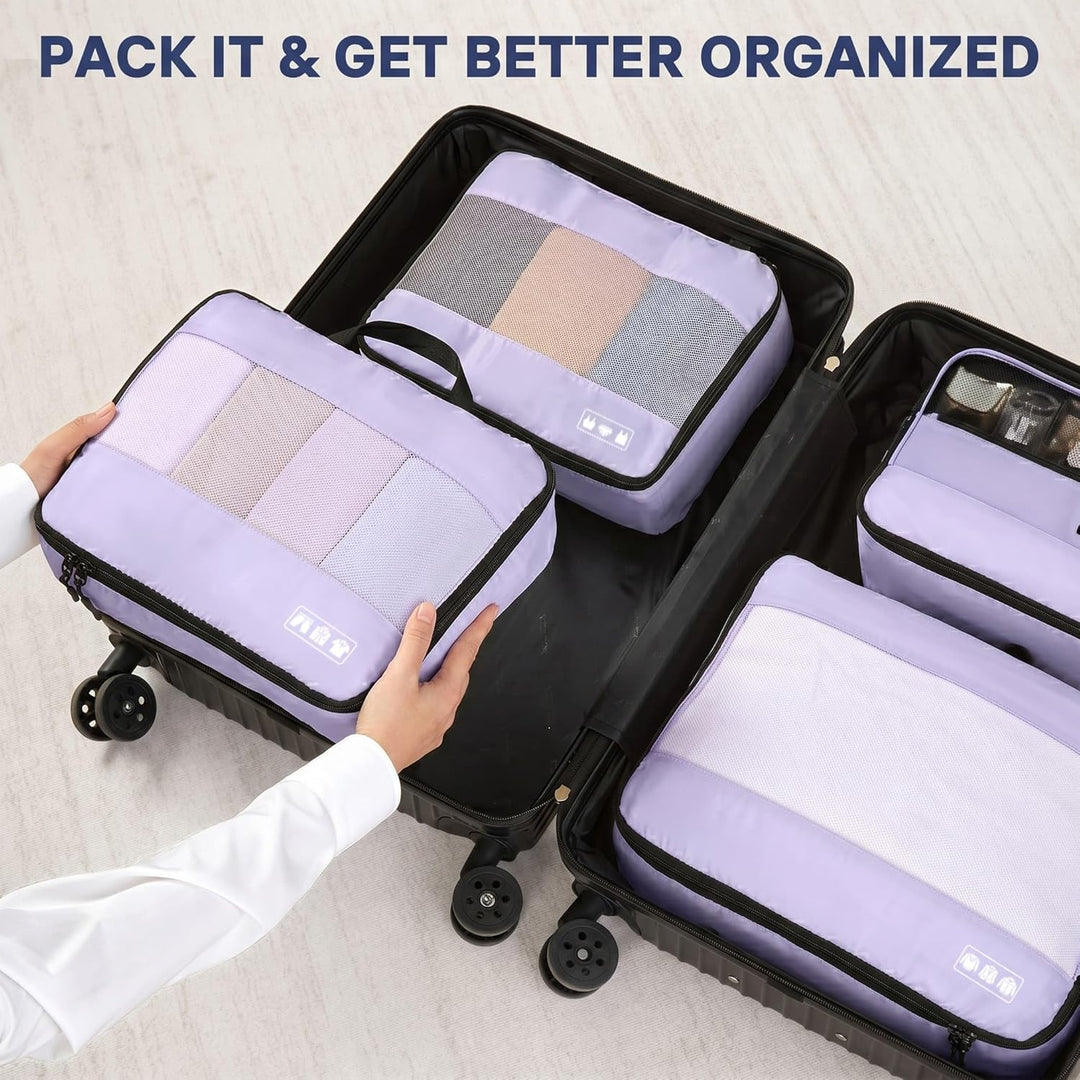 MURISE Koffer Organizer 8 Stück, Packing Cubes für Urlaub und Reisen, Packwürfel Packtaschen für Kof