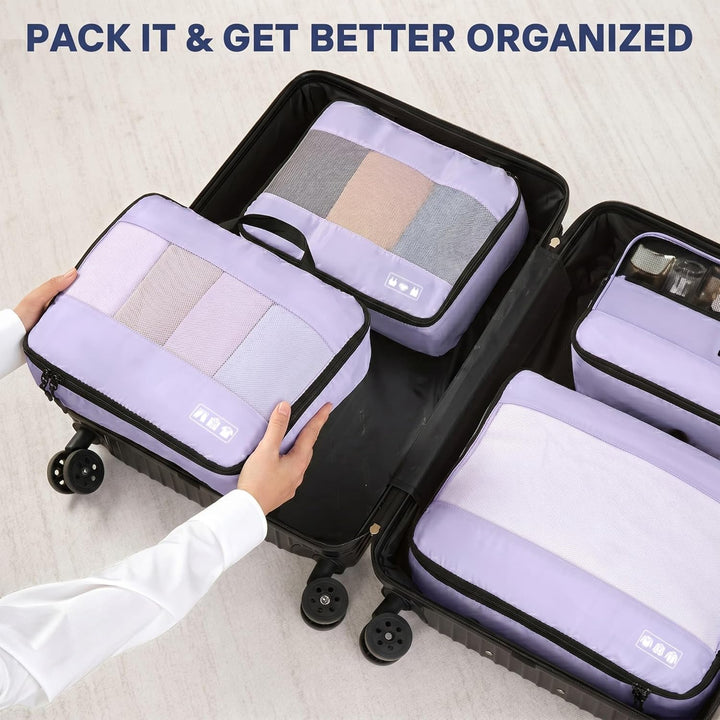 MURISE Koffer Organizer 8 Stück, Packing Cubes für Urlaub und Reisen, Packwürfel Packtaschen für Kof