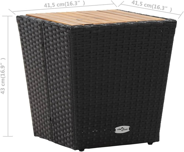 vidaXL Akazienholz Massiv Beistelltisch Gartentisch Gartenmöbel Balkontisch Tisch Terrassentisch Bis