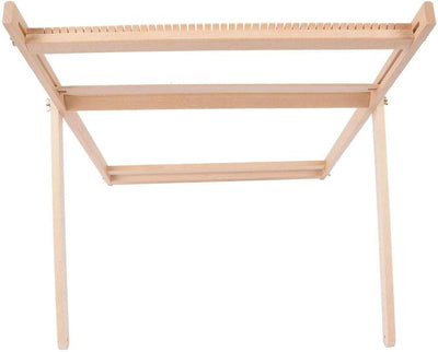BHDD Webstühle mit Ständer, Multi-Handwerk Webstuhl Kit Verstellbarer Webrahmen Massivholz Abdeckung