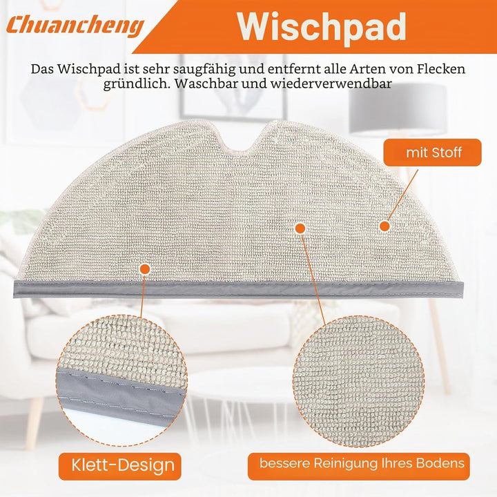 Chuancheng Zubehör-Set für Dreame D9, D9 Max, L10 Pro Staubsauger-Teile, inklusive 1 Hauptbürste, 6