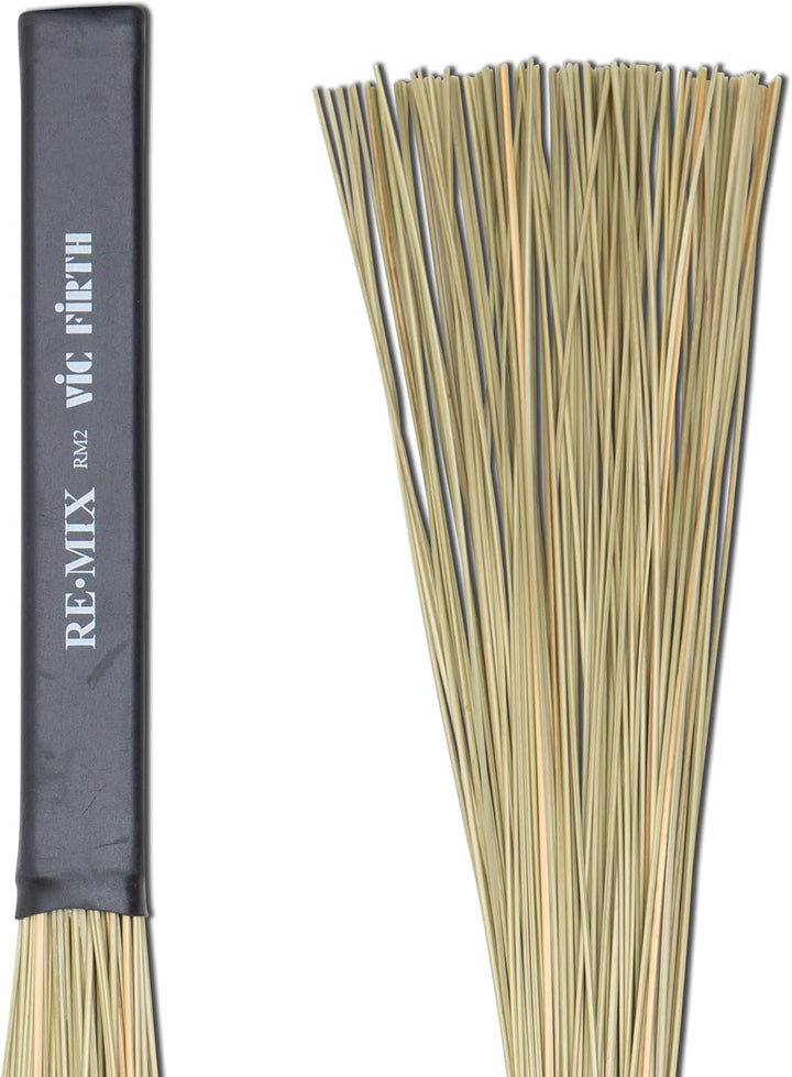 Vic Firth REˑMIX Brushes - African Grass - Medium Soft RM2 - Afrikanisches Gras, RM2 - Afrikanisches