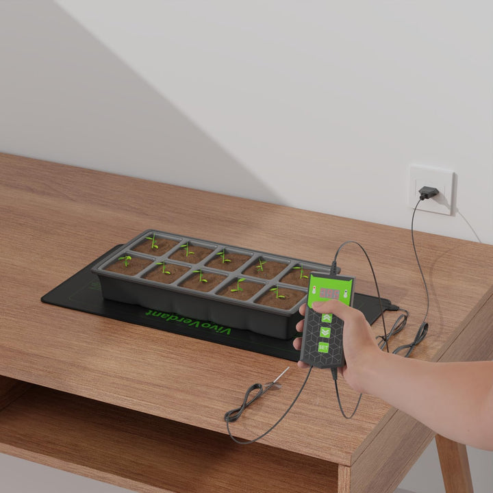 Heizmatte für Pflanzen, mit Thermostat und Timer-Funktion für die Keimung von Setzlingen und als Hei