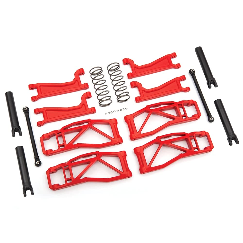 TRAXXAS Querlenker-Set WideMaxx rot Querlenker, Spurstangen +Feder h