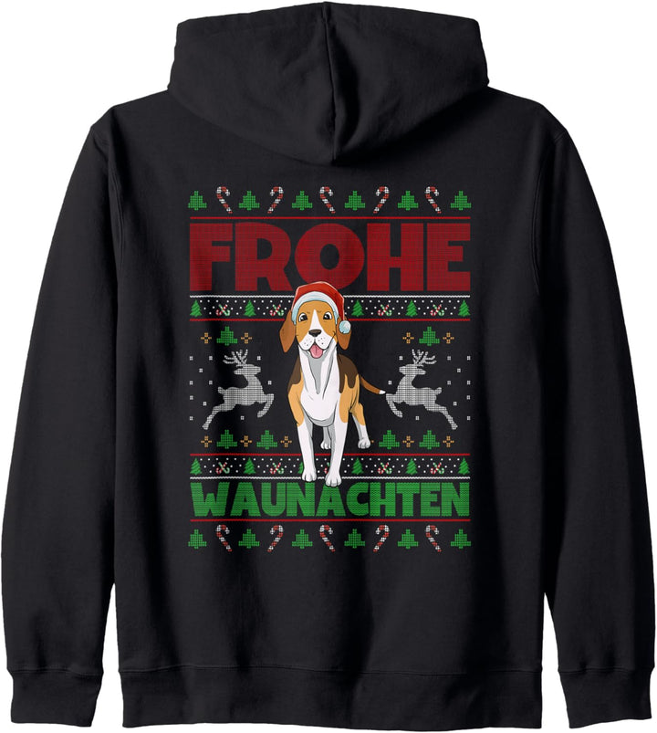 Frohe Weihnachten Beagle Kapuzenjacke