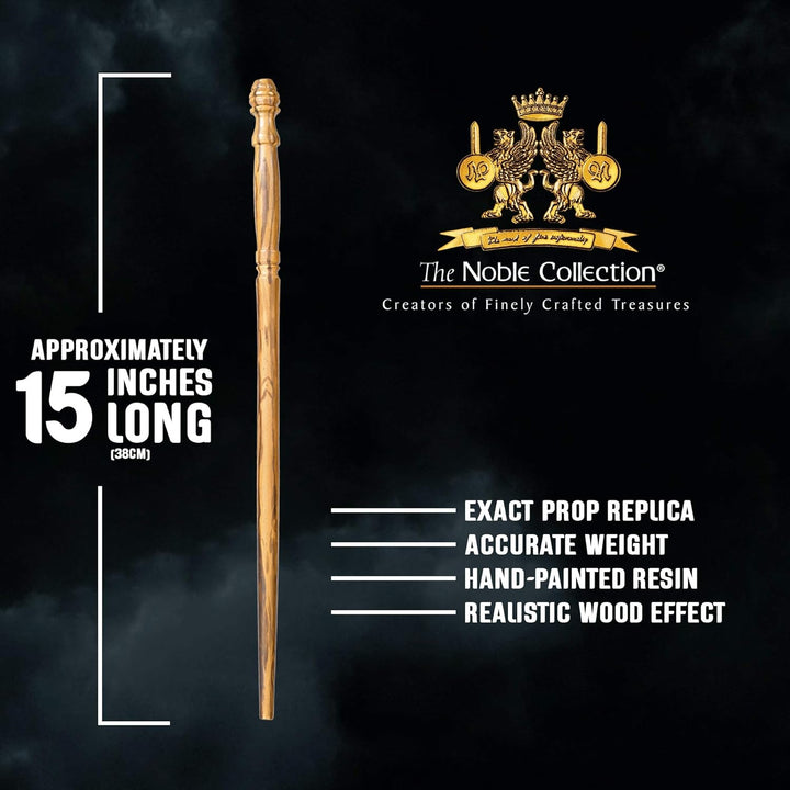 The Noble Collection - Vincent Crabbe Character Wand - 15in (38cm) Wizarding World Wand with Name Ta