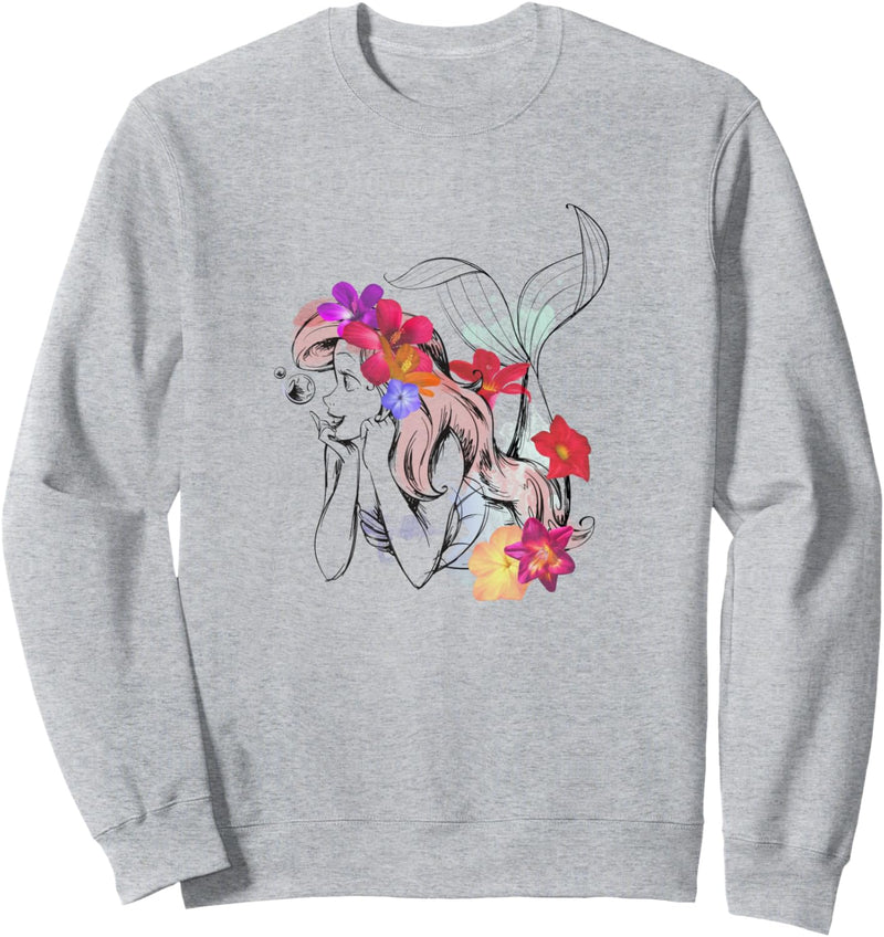 Disney The Little Mermaid Ariel Real Flowers Sweatshirt