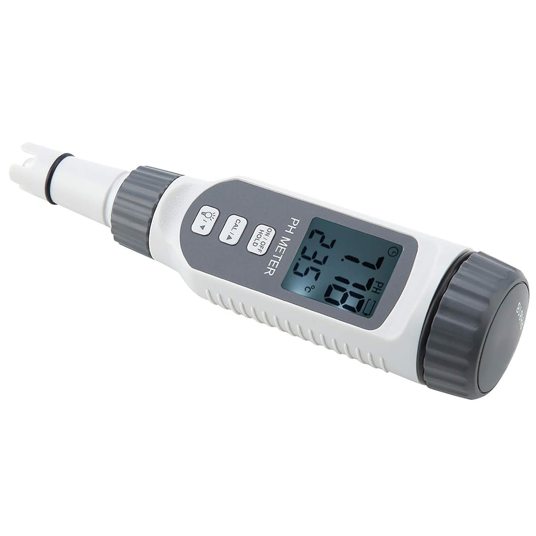 Digitaler pH-Meter für Aquarium, Präziser Wasserqualitätstester mit Temperaturkompensation, Professi