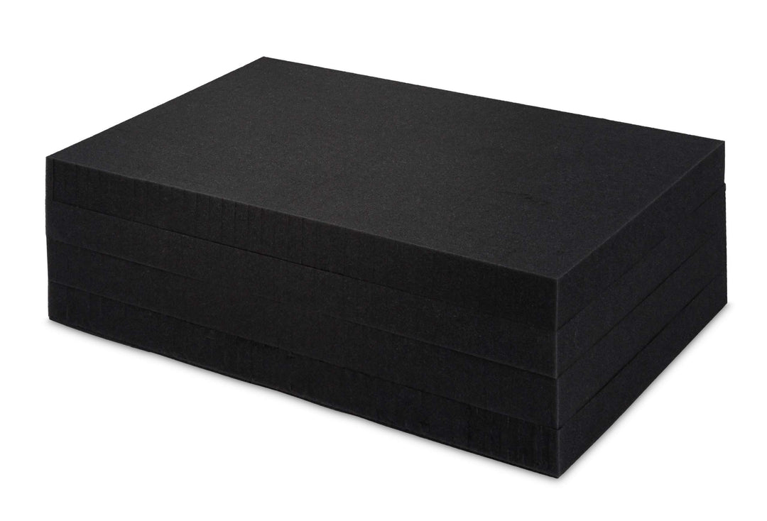 Set: Rasterschaumstoff (Stanzung 15x15 mm) + Schaumstoffeinlage - 560x360x205 mm, 560x360x205 mm