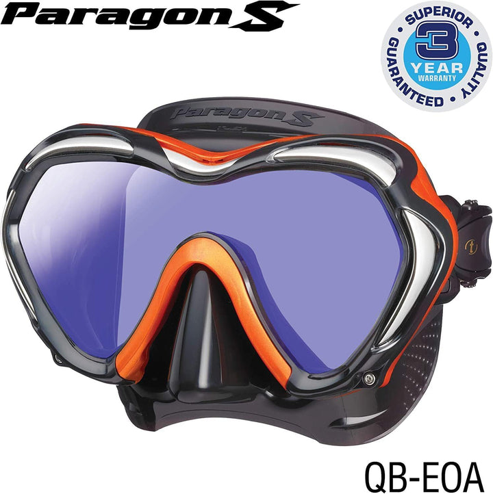 TUSA Paragon M2001SQB - Profi Tauchermaske Schwarz, Schwarz