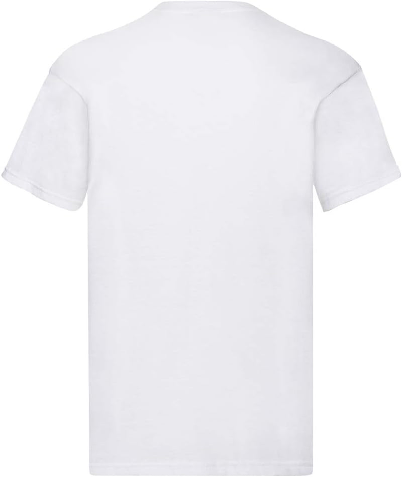 Fruit of the Loom Herren Original T T-Shirt (10er Pack oder 5er Pack) 5XL Weiss, 5XL Weiss