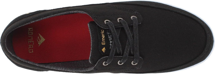 Emerica Herren The Troubadour Low Skateboardschuhe 45.5 EU Black White, 45.5 EU Black White