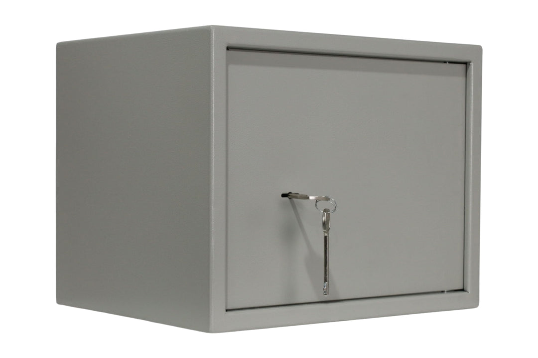 Möbeltresor Safe Tresor Geldschrank Wandtresor Wandsafe Schlüssel Wertsachen S4 - silber XL Silber,