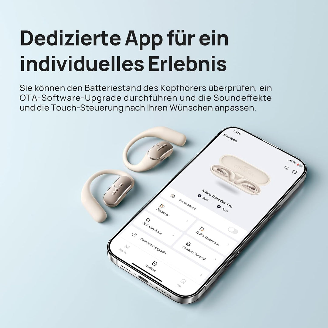 Mibro OpenEar Pro Kopfhörer Bluetooth 5.4, Neue Wireless-Ohrhörer mit Mikrofon Bluetooth Earbuds, 30