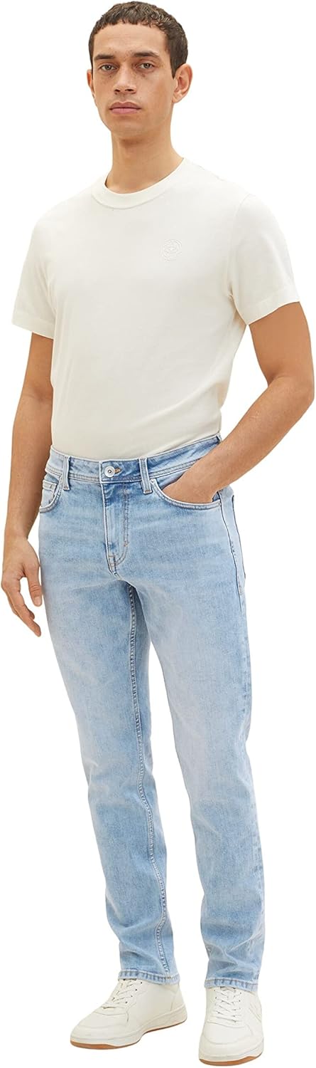 TOM TAILOR Herren Josh Regular Slim Jeans 29W / 32L 10118 - Used Light Stone Blue Denim, 29W / 32L 1