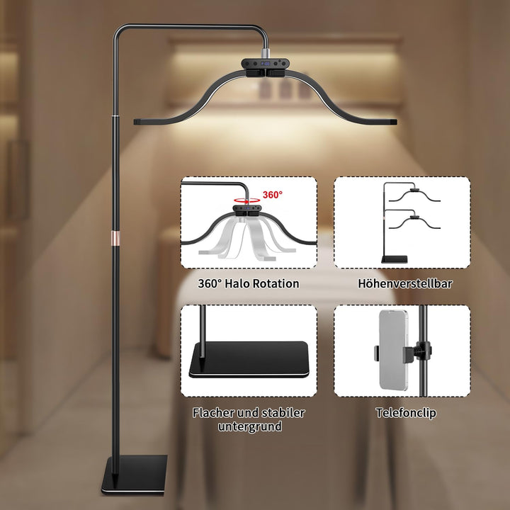 Wimpern Lampe für Wimpernverlängerungen mit Telefonhalter, Tätowierer, Nageltechniker – kühle, LED B