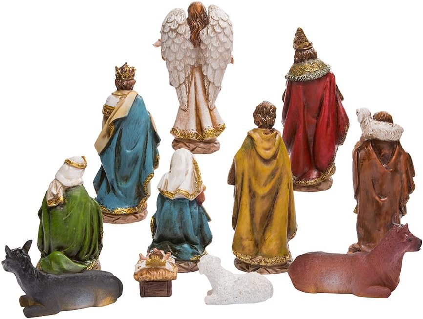 Kurt Adler 15,2 cm Krippe mit 11 Figuren