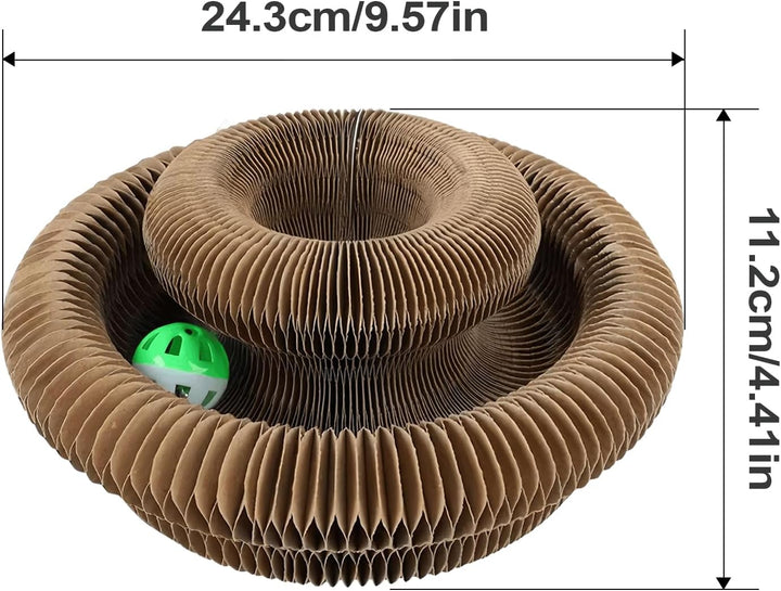 Kratzkokon, Katzenwirbel Für Grosse Katzen, Tragbare Pet Cat Scratch Board, Faltbar Interaktive Krat