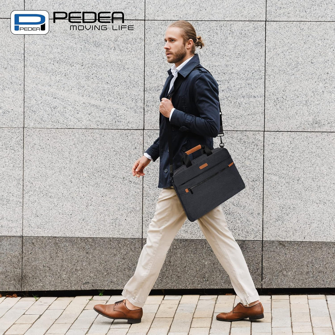 Pedea Laptoptasche Elegance Pro Notebook-Tasche 15,6 Zoll (39,6 cm) Umhängetasche mit Schultergurt u