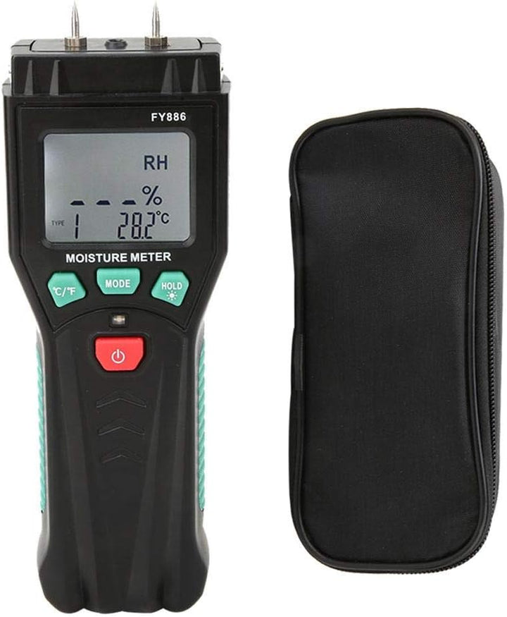 Feuchtigkeitsmessgeräte Holz Feuchtemessgerät, Digitaler LCD Handgriff Feuchtigkeitsmesser Hygromete