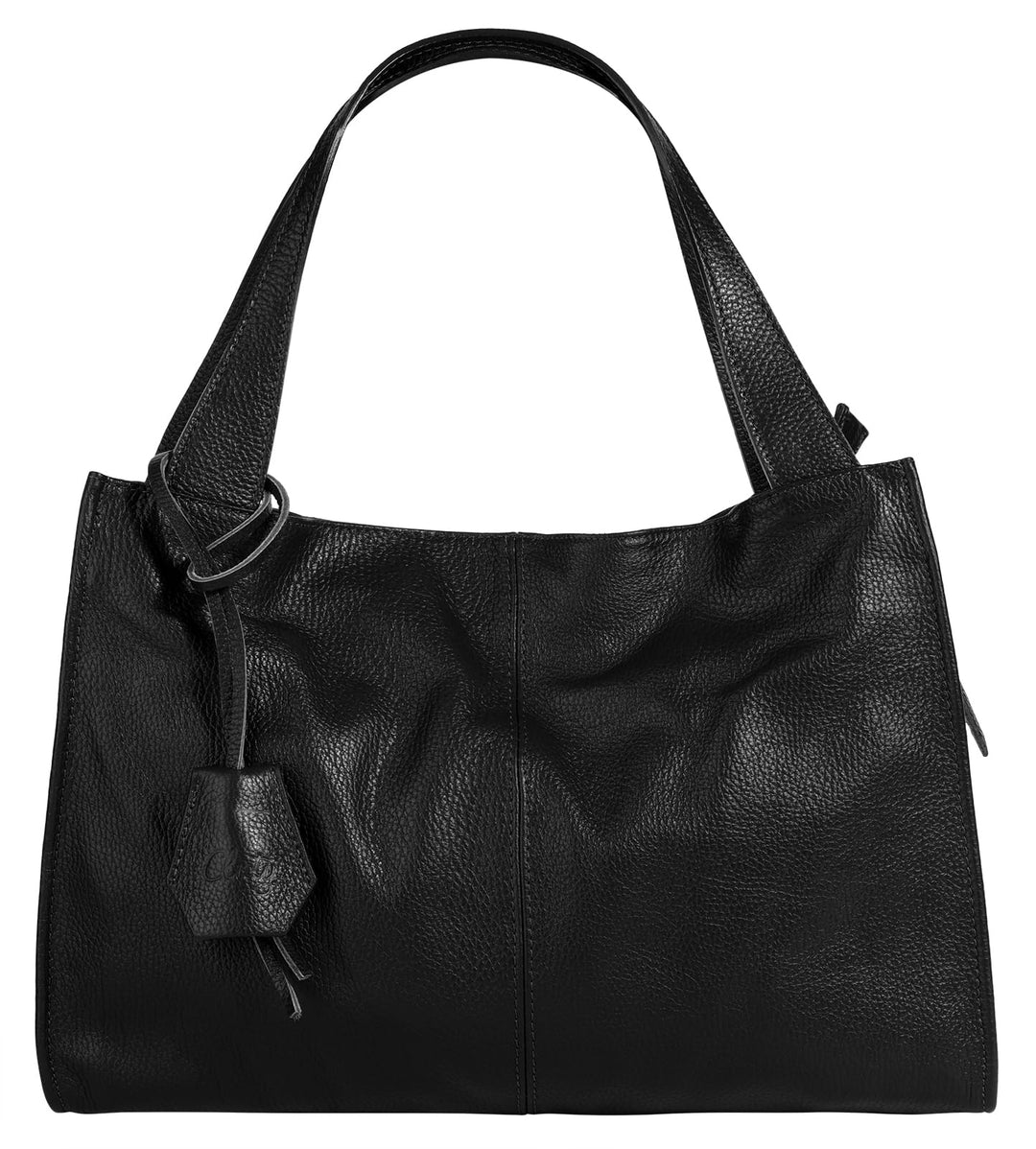 Shopper Echt Leder Damen Made in Italy, Smartphonefach, Ledertasche Damen, Handtasche Echtleder, Umh