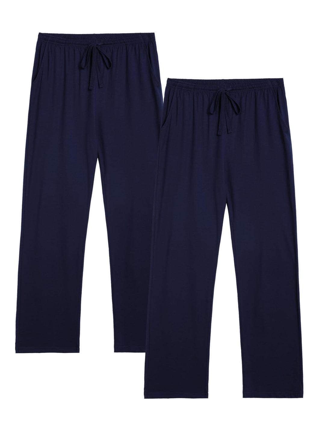 2er-Pack Schlafanzughose Herren Lang Leichte Pyjamahose aus Baumwolle Loungewear Hosen Schlafhose Fr