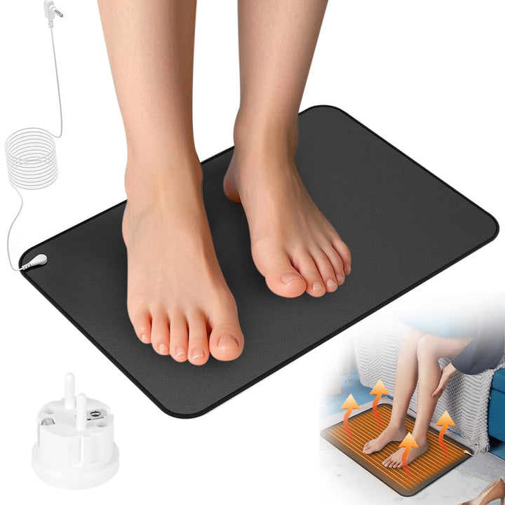 BIZOI Erdungsmatte, 40 x 60 cm Grounding Mat ESD Matte mit EU Stecker und Kabel, Grounding Mat Earth