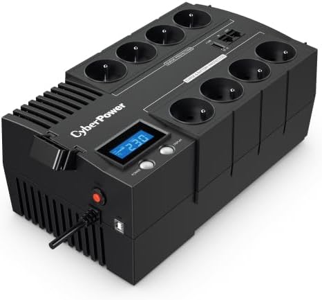 CyberPower Systems BR1000ELCD-FR UPS Power Supply, 230 V, Schwarz