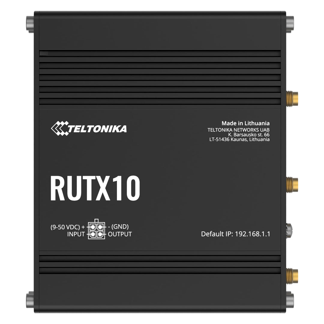 Teltonika RUTX10 Rugged Ethernet Router Standard Package, RUTX10000000 (Standard Package Rugged Ethe