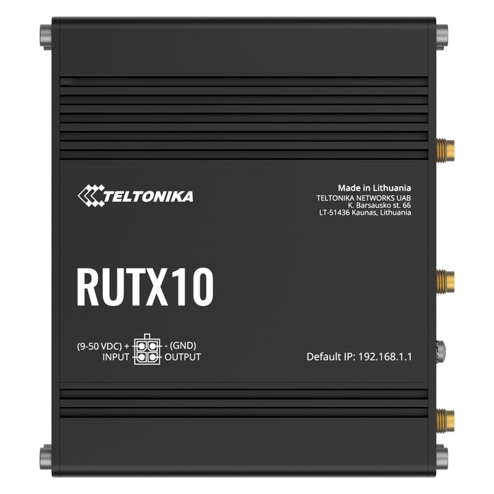 Teltonika RUTX10 Rugged Ethernet Router Standard Package, RUTX10000000 (Standard Package Rugged Ethe