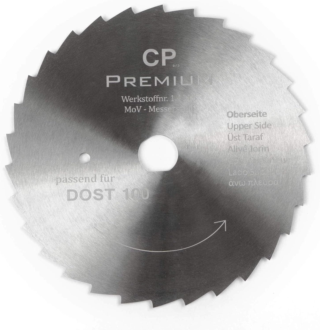 Canpolat GASTRONICS Kreismesser für Dost - 100 mm, gezahnt - Dönermesser aus Edelstahl in Premium Qu