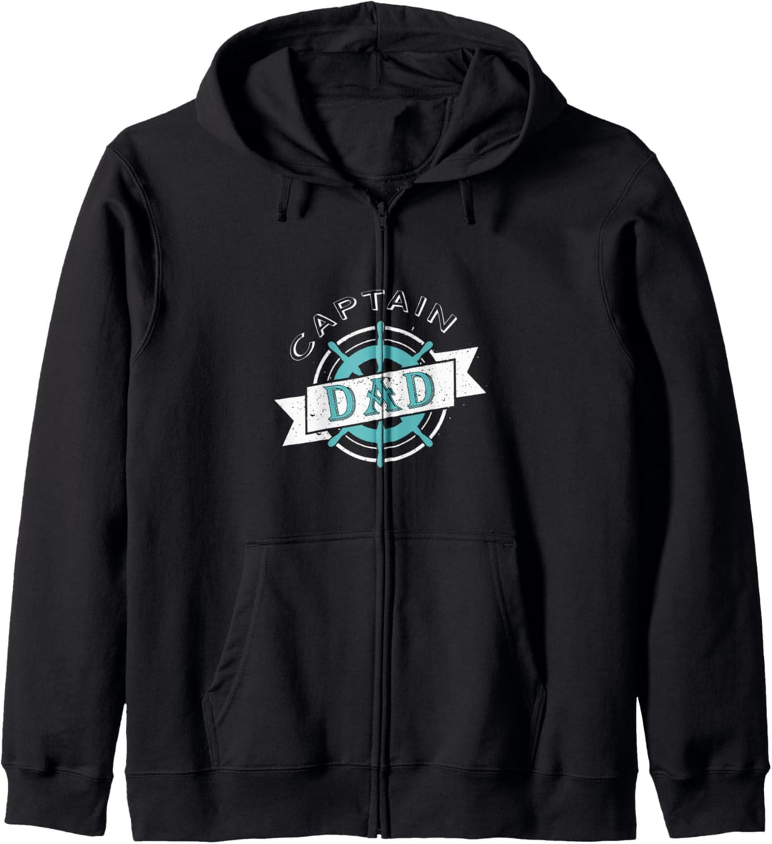 Captain Dad Lustiges Vatertag Geschenk Fun Kapuzenjacke