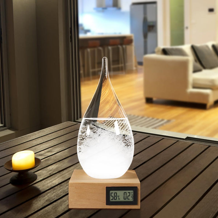 Sturm-Glas-Wettervorhersage, tropfenförmige Wettervorhersage, Flasche, Heimbüro, Desktop-Dekoration,