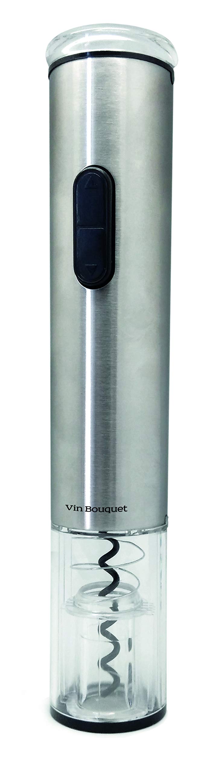 Vin Bouquet Elektrischer Korkenzieher, Mangan-Stahl und ABS, Silberfarben, 32 x 10 x 9 cm