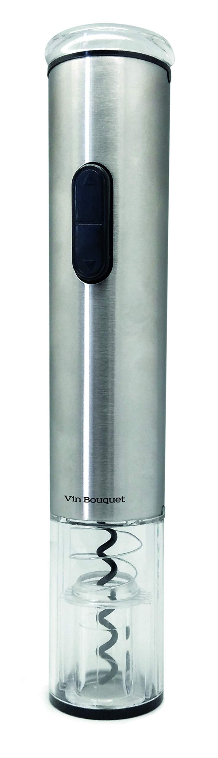 Vin Bouquet Elektrischer Korkenzieher, Mangan-Stahl und ABS, Silberfarben, 32 x 10 x 9 cm