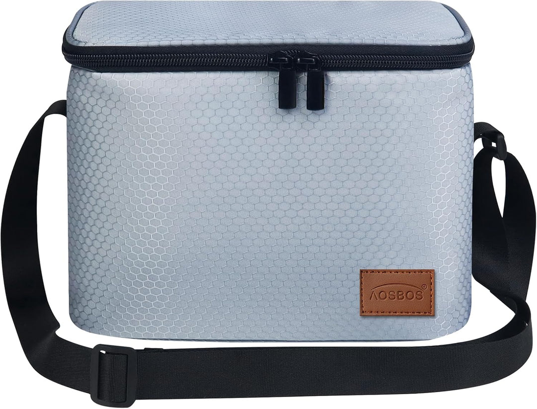 Kühltasche Klein Leicht Lunch Tasche Isoliertasche zur Arbeit Schule Faltbar Wasserdicht Lunchbag Re