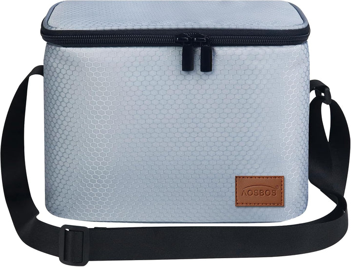 Kühltasche Klein Leicht Lunch Tasche Isoliertasche zur Arbeit Schule Faltbar Wasserdicht Lunchbag Re