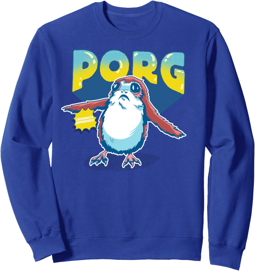 Star Wars Porg Chewbacca Approved Comic Portrait Sweatshirt
