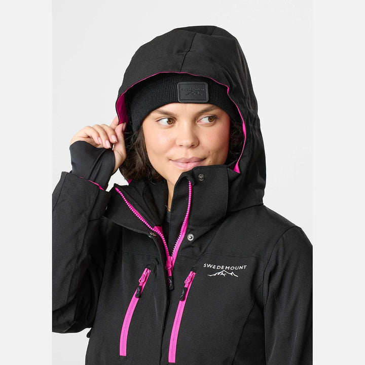 Swedemount Cervinia Skianzug für Damen 42 Black/Fresh Pink, 42 Black/Fresh Pink